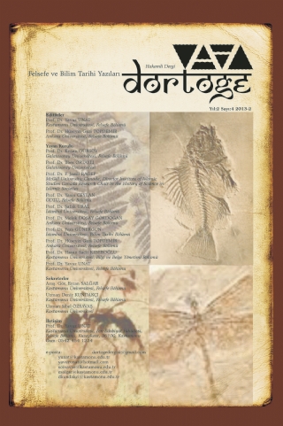 Dörtöğe Felsefe ve Bilim Tarihi Yazıları Hakemli Dergi Yıl:2 Sayı:4 Dörtöğe Felsefe ve Bilim Tarihi Yazıları Hakemli Dergi Yıl:2 Sayı:4