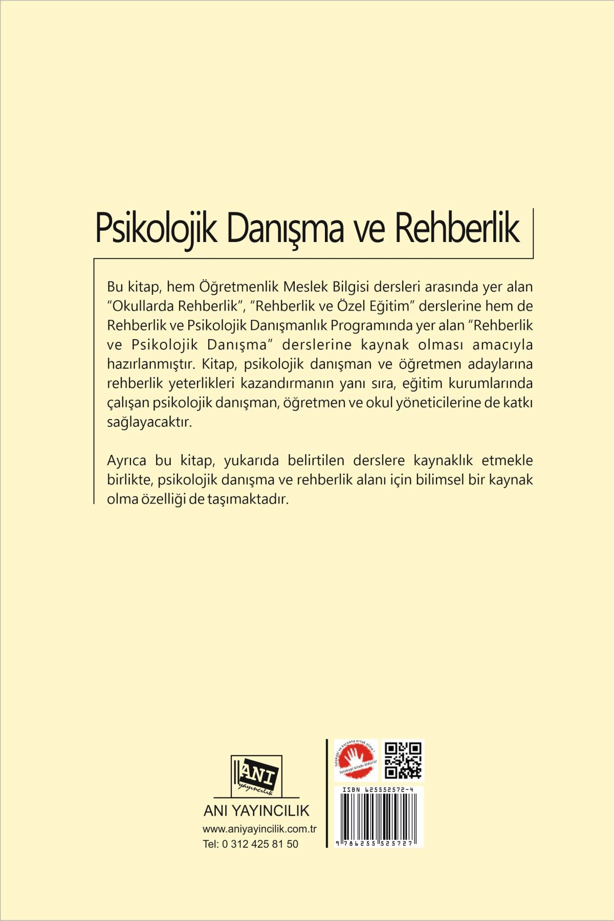 Psikolojik Danışma ve Rehberlik Psikolojik Danışma ve Rehberlik