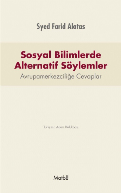 Sosyal Bilimlerde Alternatif Söylemler